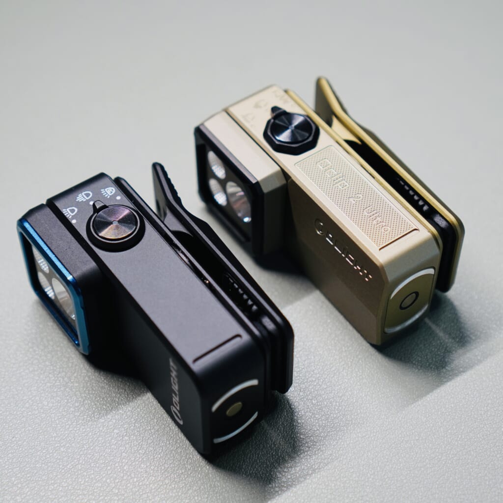 Oclip 2 シリーズの回転するライトヘッドとクリップ