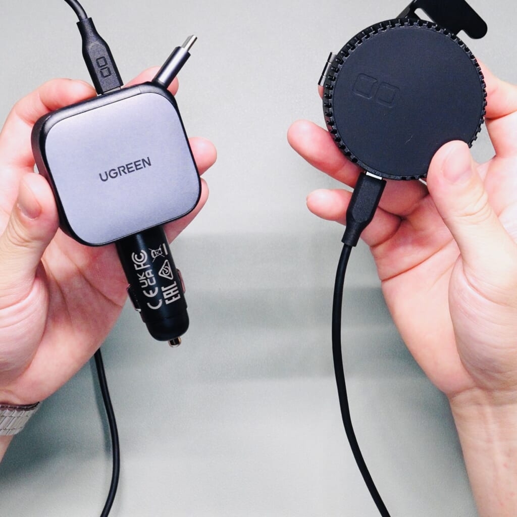UGREENのシガーソケット充電器とCIOの車載ワイヤレス充電器